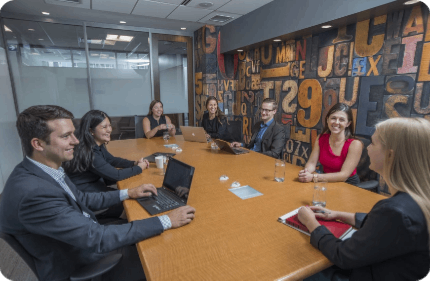 Group of people conference desk