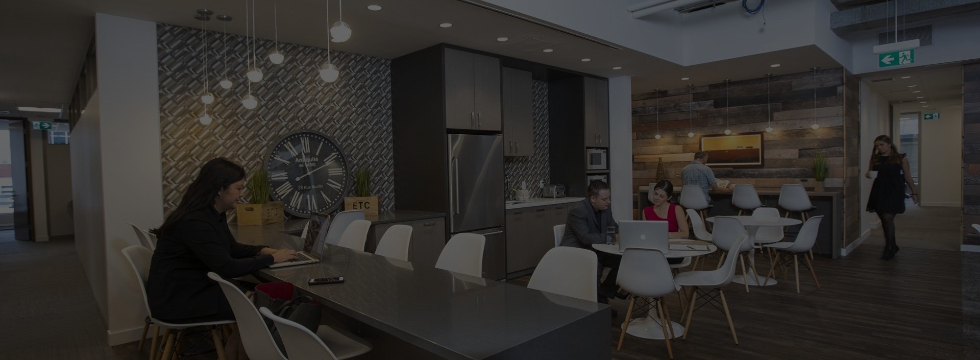 Group of people shared office