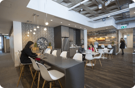 Woman office loung area